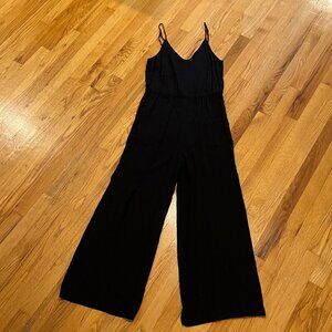 H&M Black wide leg spaghetti strap jumpsuit